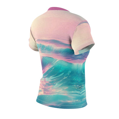 Women's Tee - Relaxing Sunset SeaWaves Color, Feel Good