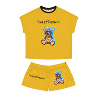 Women's Pajama Set - Sweet Dreams Teddy Bear Design