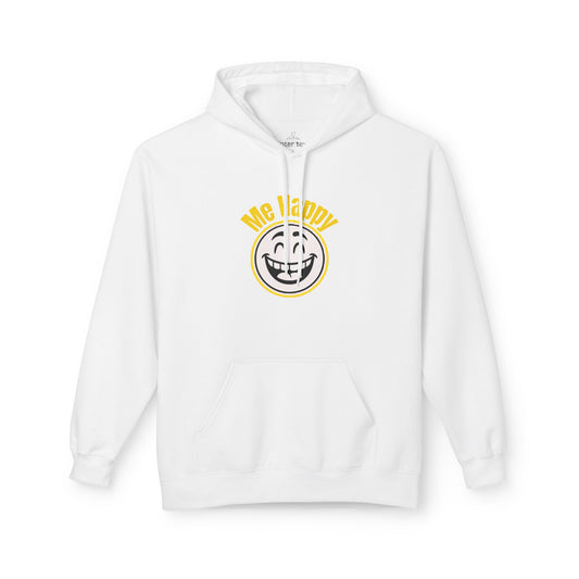 Happy Face & Doodle Figure Hoodie — "Me Happy"