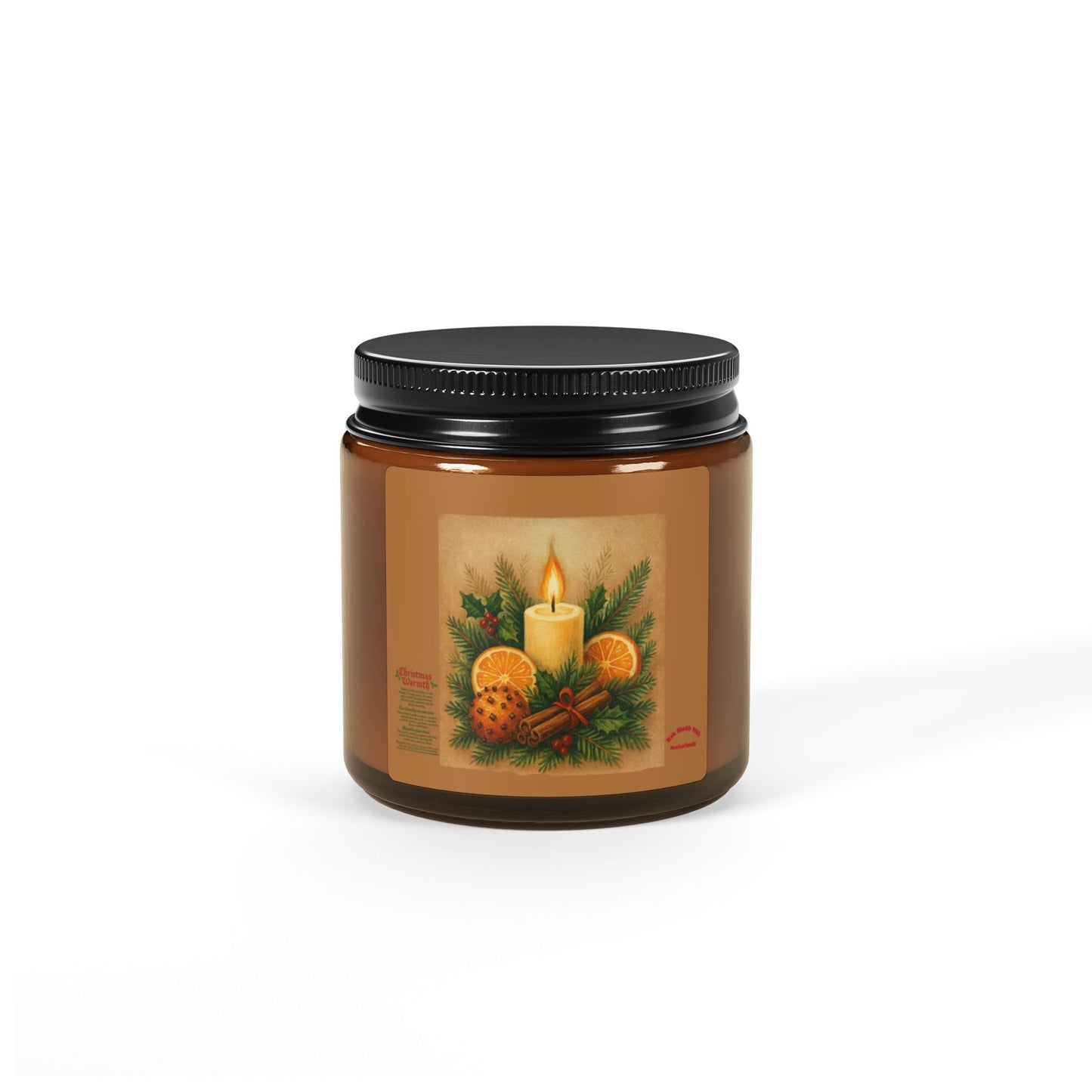 Holiday Candle | Amber Jar Soy Candle