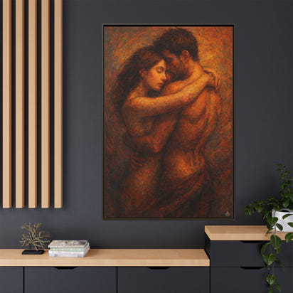 Embrace Lovers Painting Canvas