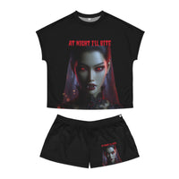 Women's Short Vampire Pajama Set