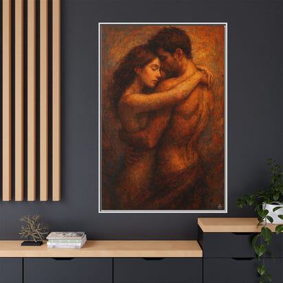 Embrace Lovers Painting Canvas
