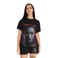 Women's Short Vampire Pajama Set