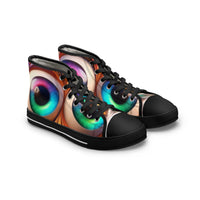 Women's High Top Sneakers GoofyEyes-Black