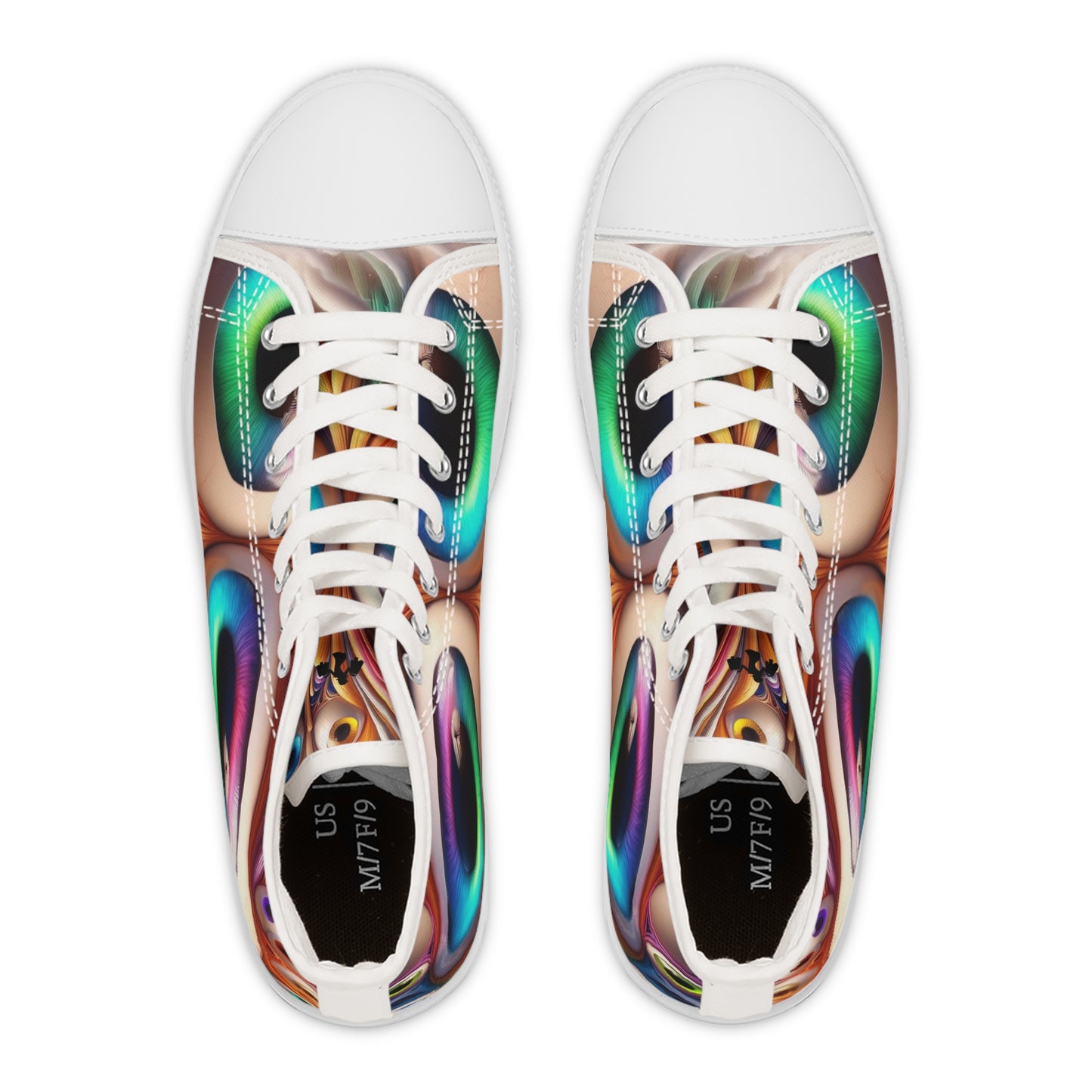 Women's High Top Sneakers GoofyEyes-Black