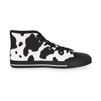 Men's High Top Sneakers CowPrint