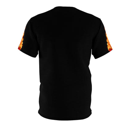 T-Shirt - Strong Fireman Standing in the Fire to Fight Fires