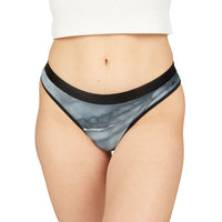 Elegant Marble Print Women's Thongs