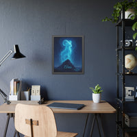 Aries Zodiac Art Framed Paper Poster — Astrology Wall Decor