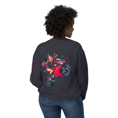 Happy Biker Babe Sweatshirt