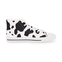 Men's High Top Sneakers CowPrint