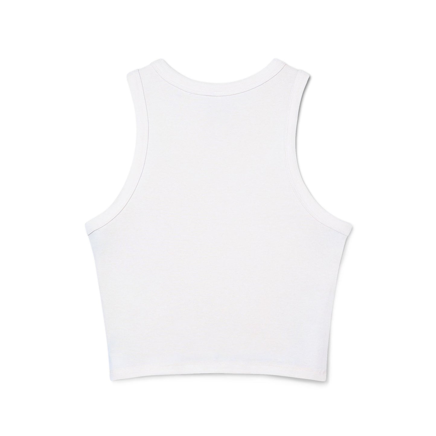 Tank Top - Cute Big Kitten Eyes Design - Women's Micro Rib Racer