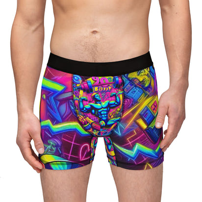Vibrant Graphic Men's Boxers - Colorful, Stylish Comfort for Bold Individuals