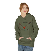 Broken Heart Arrow Hoodie — 'Break My Heart but You Will Not Break Me' Graphic Pullover