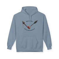 Broken Heart Arrow Hoodie — 'Break My Heart but You Will Not Break Me' Graphic Pullover