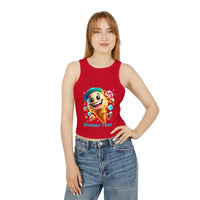 Tank Top - Summer Vibes Women's Micro Rib Racer Tank Top