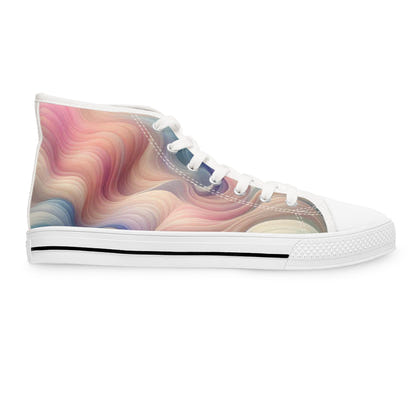 Women's High Top Sneakers Waves
