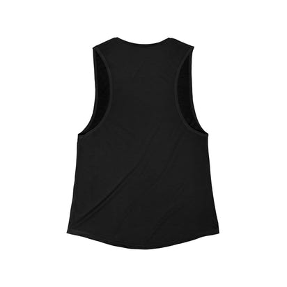 Muscle Tank - Gen-X Women's Flowy Scoop Tank Top with Wink Design