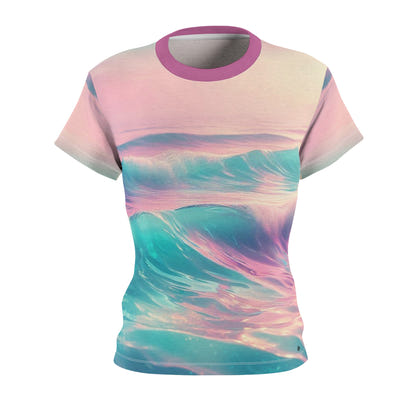 Women's Tee - Relaxing Sunset SeaWaves Color, Feel Good