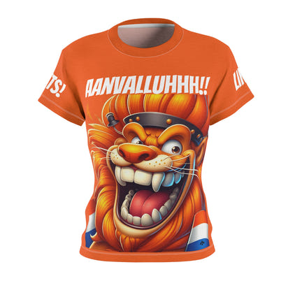 Women's Tee - Aanvalluhhhh Dutch Football Team Support Shirt
