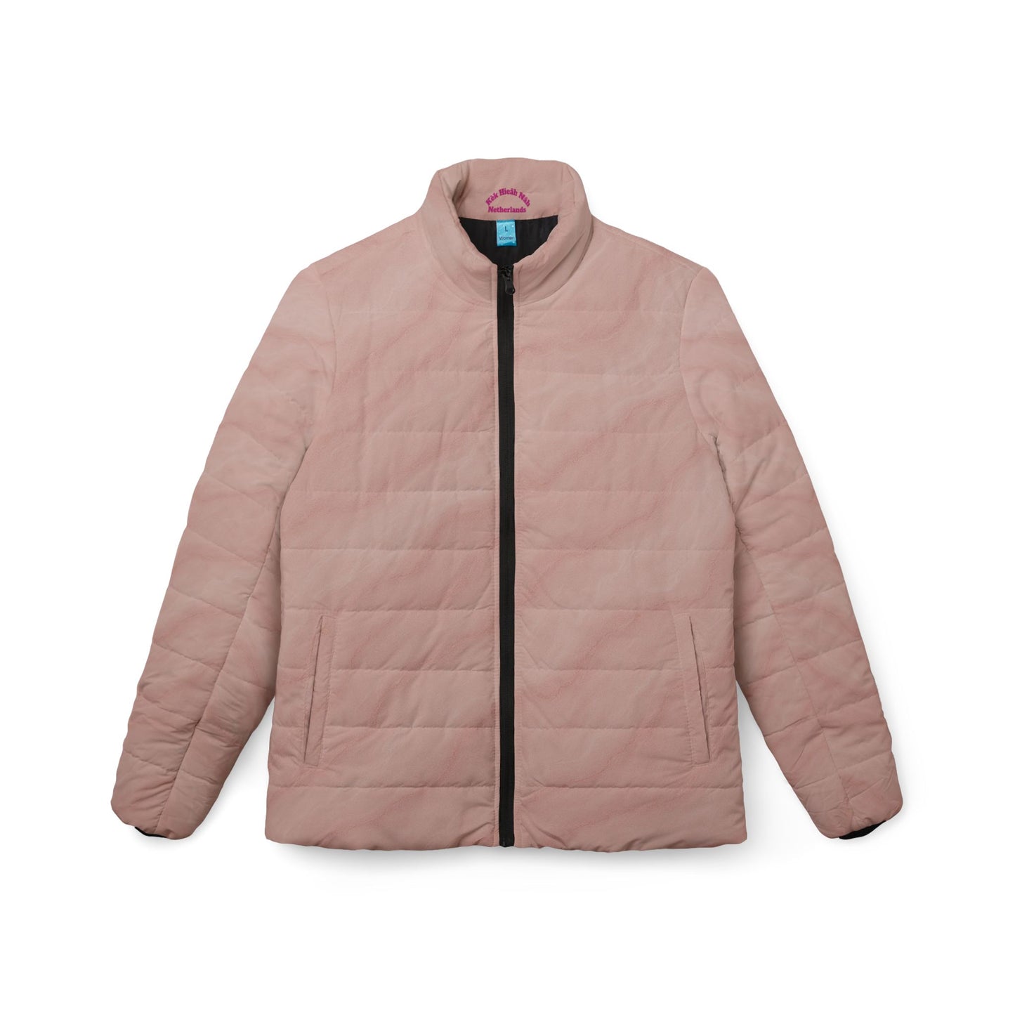 Pink Quilted Puffer Jacket — Lightweight Women's Warm Winter Coat