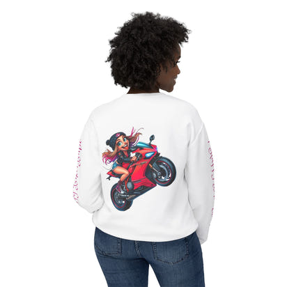 Happy Biker Babe Sweatshirt