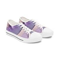 Artistic Women’s Low Top Sneakers - Colorful Abstract Design for Everyday Style