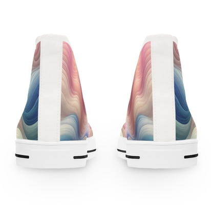 Women's High Top Sneakers Waves