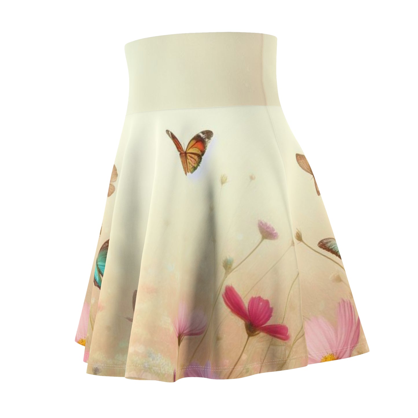 Women's Skater Skirt Spring Butterfly