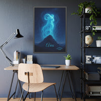 Aries Zodiac Art Framed Paper Poster — Astrology Wall Decor